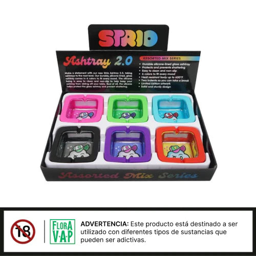 Cenicero Strio Ashtray 2.0 Vidrio + Silicona